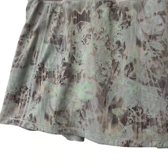 Lululemon Pace Rival Mid-Rise Skirt in Plisse Bloom Multi / Mauve Grey sz 14 - Picture 9 of 11